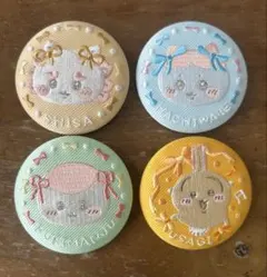 ちいかわ 刺繍缶バッジ2 くりまんじゅう＆シーサー - メルカリ