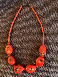 天然赤珊瑚ネックレス