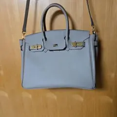 アイボリー レザー トートバッグ