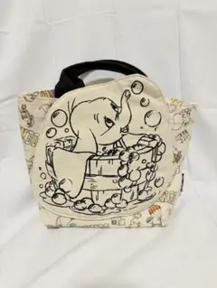 ディズニーキャラクター、ダンボのミニトートバッグ　ランチトートバッグ