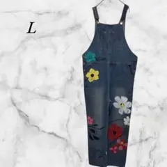 オールインワン サロペット 花柄