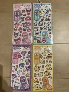 平成はっぴーフォン　キャラクターシール 4枚セット