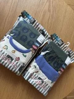 新品未使用品☆futafuta動物柄シャツ肌着上下2枚セットサイズ90