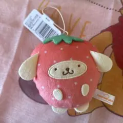 未使用品✨️ポムポムプリン マスコット ぬいぐるみ いちご フルーツ ストラップ