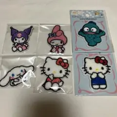 サンリオ　パイルワッペン　6点セット　ワッペン　セリア　ダイソー