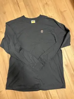 A BATHING APE 長袖カットソー ブラック Lサイズ