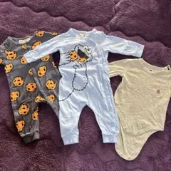 クッキー柄ロンパース3点セット　H&M GAP