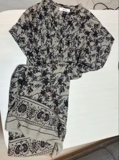 niko and… 花柄ロングワンピース インナー付き