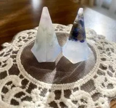 一回り大きくなりました！強力！【八角】レジン盛り塩 天然石 2個セット