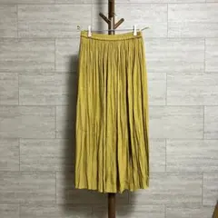 ROPE PICNIC スカート 38サイズ プリーツ 光沢 イエロー系