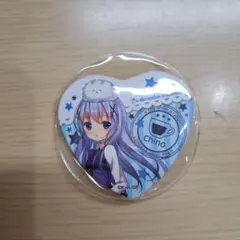 ご注文はうさぎですか？ ハート型缶バッジ チノ - メルカリ