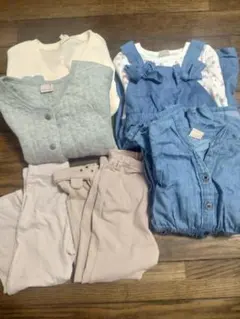 女の子　まとめ売り　春　ワンピース　レギンス　カーディガン