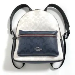 新品タグ有】coach リュック ブルー デニム CZ778 レディース - メルカリ