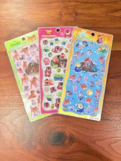ディズニープチドロップステッカー バンビ トイストーリー ズートピア 3点セット