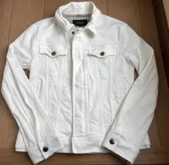 バーバリーブラックレーベル　ホワイトデニムジャケット L