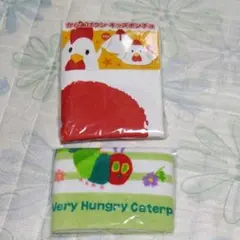 子供用レインポンチョ&腹ペコアオムシハンドタオル