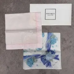 NINA RICCI 大判ハンカチ44cm【2枚セット】 ⭐︎未使用品