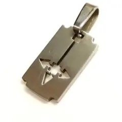 未使用　金属アレルギー対応　サージカルステンレス プレート　ペンダントトップのサムネイル