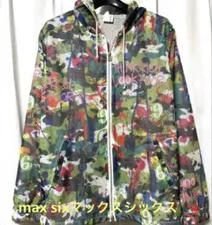 maxsix マックスシックス　総柄プリントメッシュパーカー maxsix 総柄プリント メッシュパーカー - メルカリ