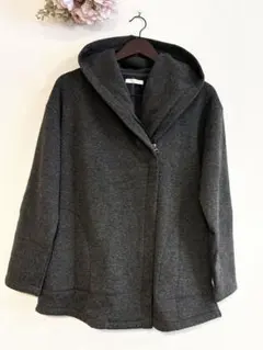 超美品✨ノーリーズ ジップアップパーカー 裏起毛　チャコールグレー 38（M）のサムネイル