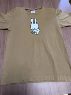 CUNE うさぎ プリント Tシャツ ブラウン Mサイズのサムネイル