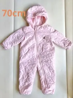 babygap ジャンプスーツ　カバーオール　ピンク　ハート　女の子　70cm