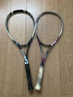 YONEX 、SRIXON 軟式テニスラケット 2本セット ラケットケース付き