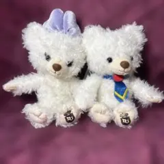 【Disney】 ユニベア ホイップ パフィー ぬいぐるみ キーホルダー