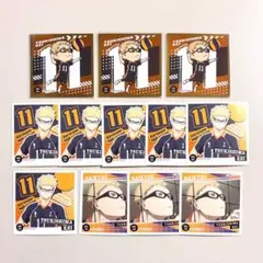 ハイキュー シール烈伝 月島蛍 SP入 烏野 シールコレクション スクエアシール