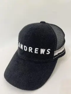 ☆St ANDREWS帽子 防寒 耳当て 黒 ラスト3 キャップ メンズ レディース