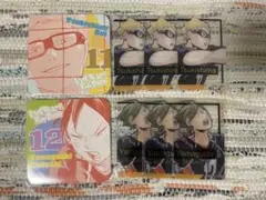 ハイキュー　ファンパーク　箔押しクリアカード　アートコースター　月島　山口