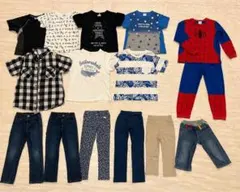 男の子　130まとめ売り　14点　半袖Tシャツ　パジャマ　美品