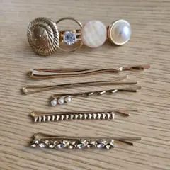 【大幅値下げ】ゴールド　ヘアピンセット 6本