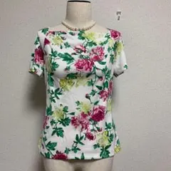 ユキトリイ トリイユキ 薔薇 バラ Rose セレブ ローズ 高級 カットソーのサムネイル