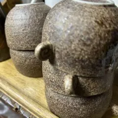陶器 カップ 5客セット 粗土 渦巻き持ち手のサムネイル