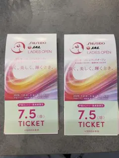 시세이도 JAL 레이디스 오픈 2026/7/5 일요일 티켓