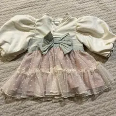 バースデイcottoli着物風ワンピース　ベビー袴