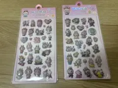 ラブブ　ぷくぷくシール　2枚