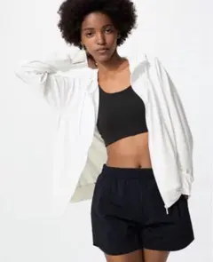 【新品】UNIQLO エアリズム　UVカットメッシュパーカ ホワイト　XL