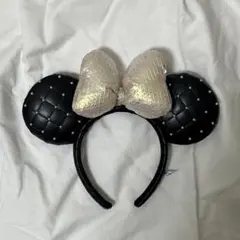 ディズニー カチューシャ キルティング スパンコール ミニー