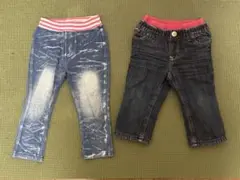 デニムパンツ 80cm 2点セット