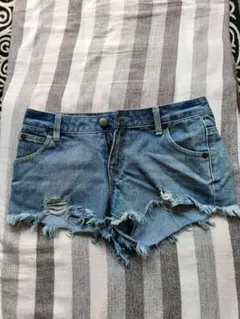 ANAP デニムショートパンツ ダメージ加工　Мサイズ