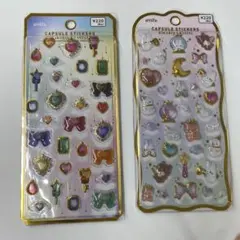 amifa カプセルシール キラキラクリスタル 立体シール2種セット