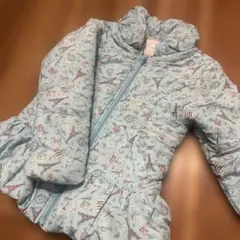 マザウェイズ 水色 ダウン コート ジャケット 中綿 女の子 冬 140