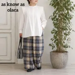 as know as de base olaca　ブラウス　シャツ　大きいサイズのサムネイル