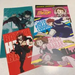 【新品】ヒロアカ　特典類セット　クリアファイル　ポストカード(13点)