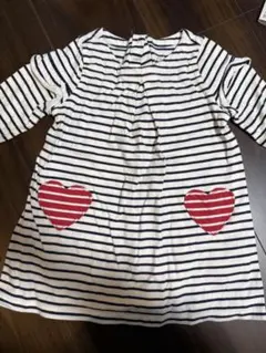 baby GAP ストライプ ボーダー　ハート　ワンピース 18-24ヶ月　美品
