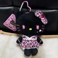 【新品】ハローキティ マスコットポーチ ギャル3 カラビナ付き　黒
