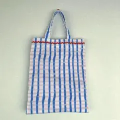 ☆ぺたんこトート　チェック　ハンドメイド