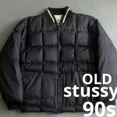 90s OLD STUSSY リブライン　ダウンジャケットvintage